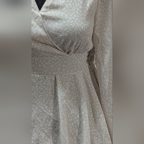 Japna Leopard Print Dress Layers Tie Women's XS - Picture 5 of 8